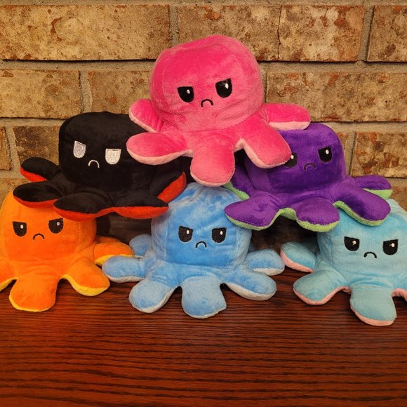 Reversible Octopus Plushie Toy - Picture 2 of 2